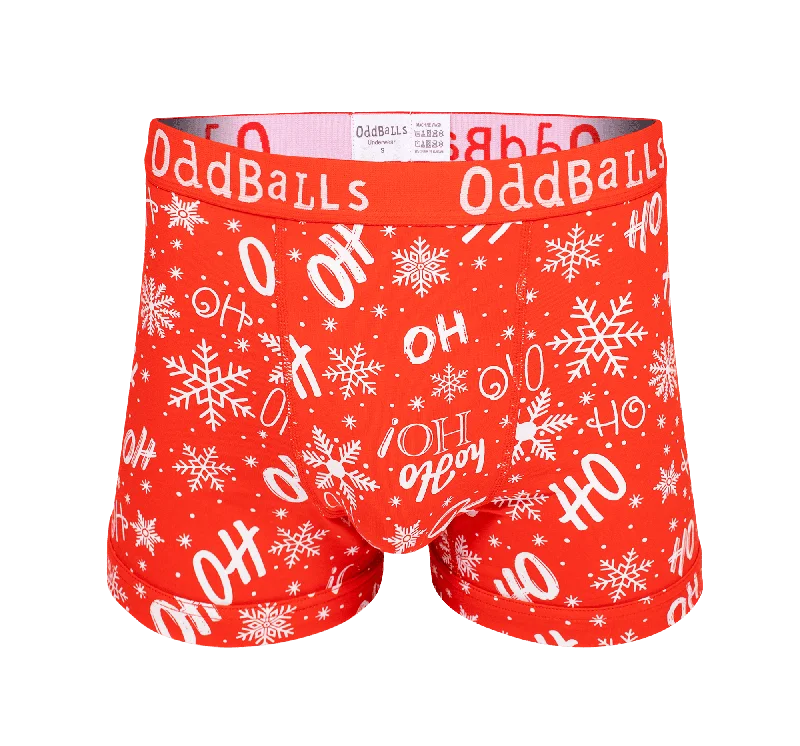 Men's underwear with reinforced seams for durabilityHoHoHo - Mens Boxer Shorts