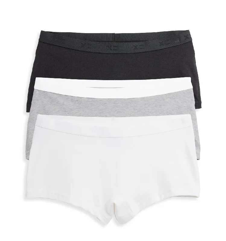 Plush velvet underwear for luxury feelLightweight Boy Shorts 3-Pack - Neutral