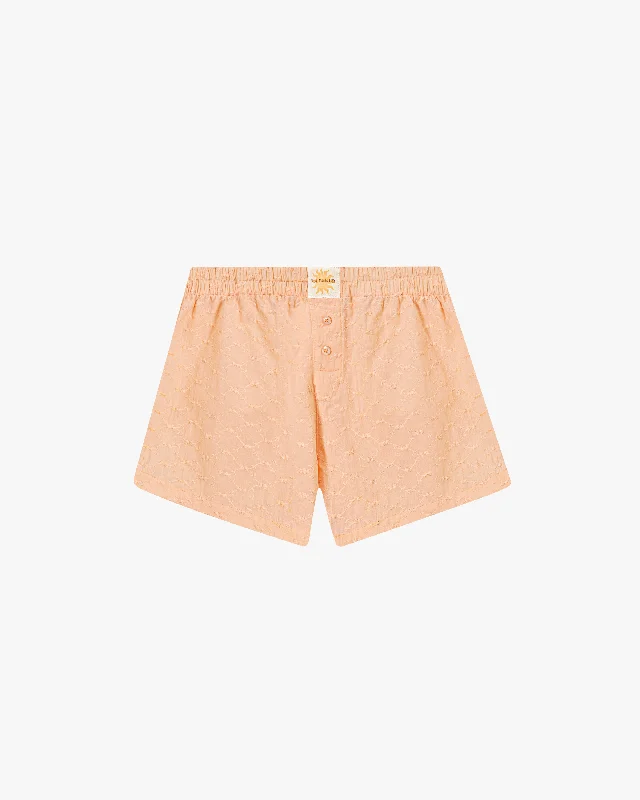 High-cut leg underwear for a modern twistSHIFFILI BOXER PEACH