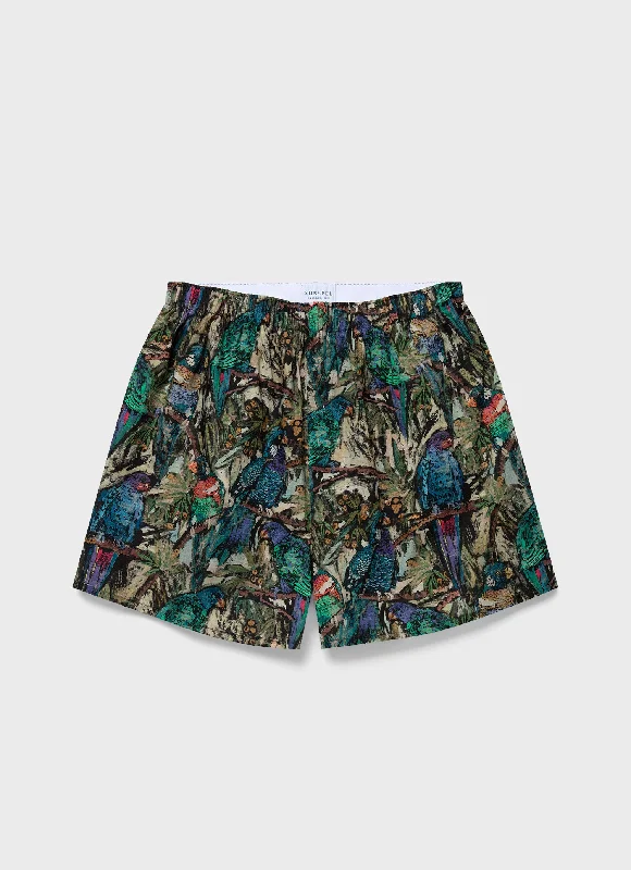 Underwear for men with a sporty yet elegant flairMen's Classic Boxer Shorts in Liberty Fabric in Jungle