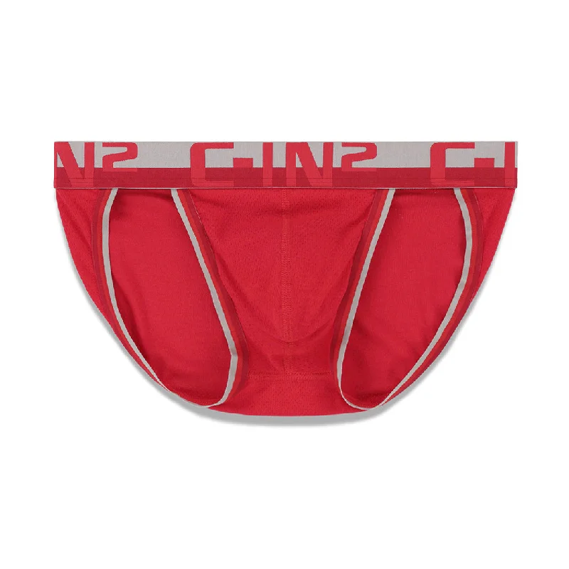 Low-rise underwear for men's styleMesh Dash Brief Randall Red