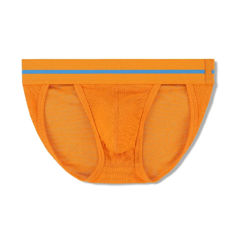 Men's underwear made from temperature-regulating fabricScrimmage Dash Brief Oakley Orange