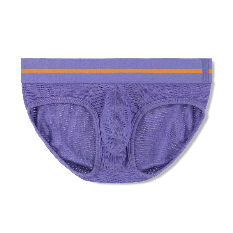 Men's underwear with built-in compression shortsScrimmage Low Rise Brief Pruitt Purple