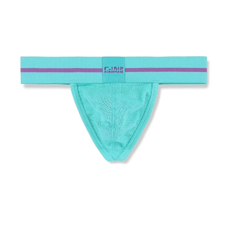 Men's underwear featuring intricate patternsScrimmage Thong Bala Blue