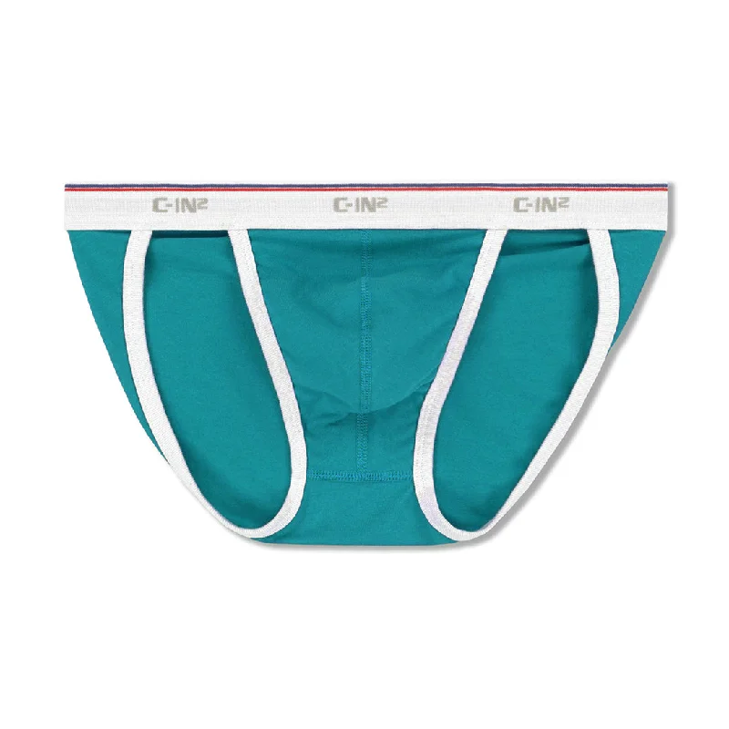 Breathable mesh trunks for summer sportsThrowback Dash Brief Tucker Teal