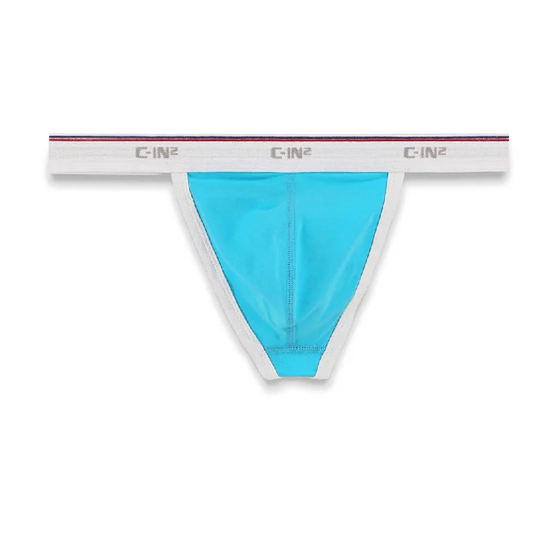 Men's underwear with a modern minimalist aestheticThrowback Thong Benicio Blue