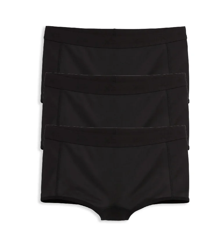 Underwear for men with a modern twist on traditional stylesTucking Boy Shorts 3-Pack - X= Black