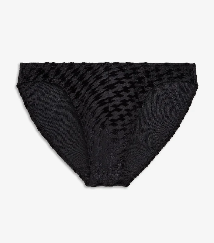 Men's underwear featuring unique fabric blendsSheer Velour | Sliq Hip Brief