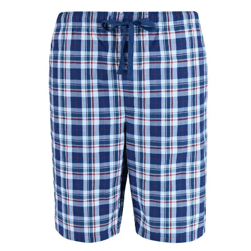 men's pajamas designed for business casual wearMen's Big and Tall Woven Cotton Pajama Sleep Shorts