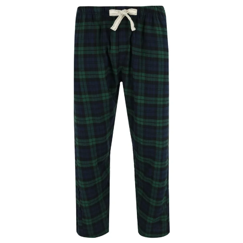 men's pajamas with pocketsMen's Plaid Flannel Open Bottom Pants